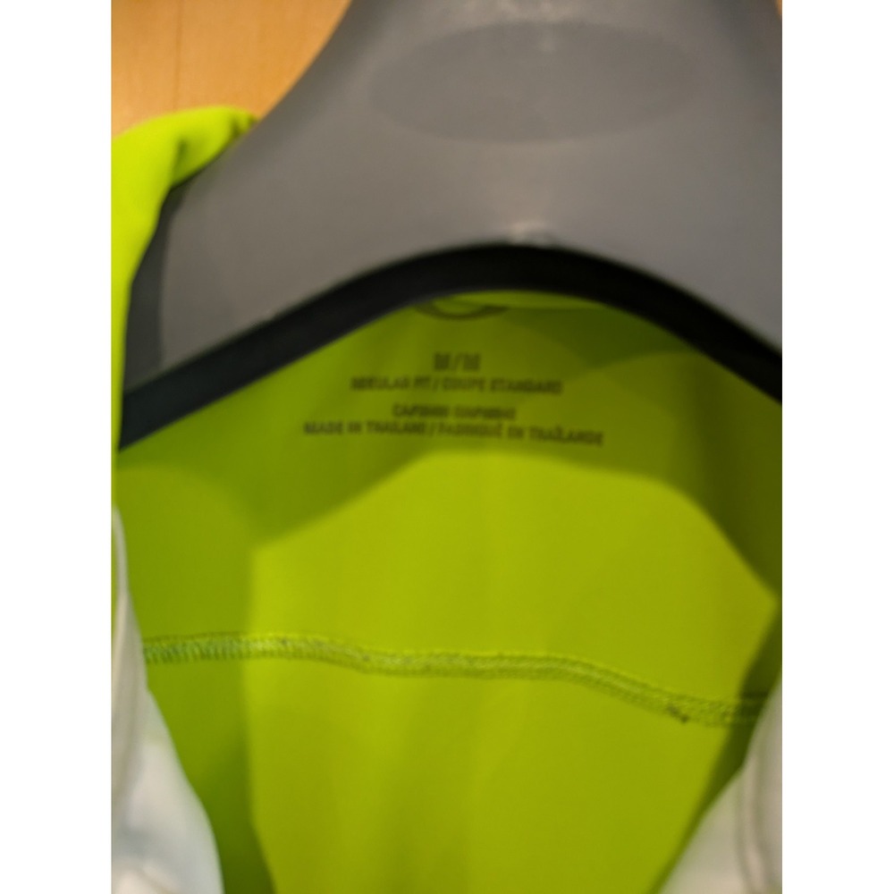 Oakley Polo Shirt Mens Neon Green Polyester Medium - Picture 6 of 6
